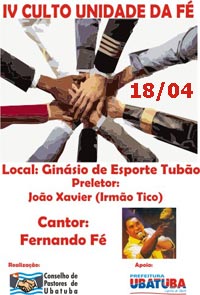 IV Culto Unidade da F&eacute; - Veja as Fotos